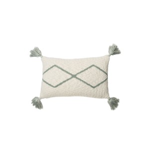 Knitted cushion Little Oasis Nat - Indus Blue