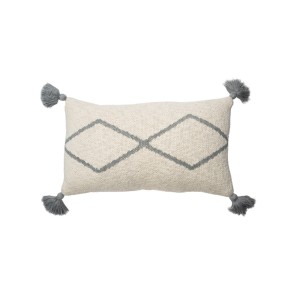 Knitted cushion Little Oasis Nat - Grey