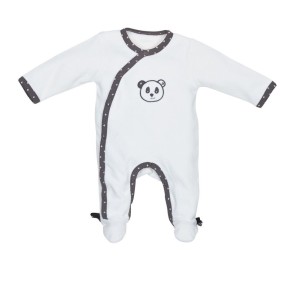 Pyjama White Velvet Newborn CHAO CHAO Sauthon