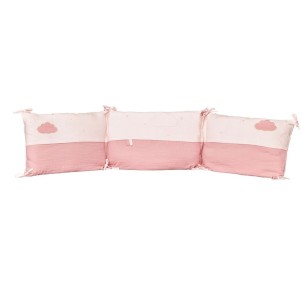 Ochraniacz do łóżeczka 120x60/140x70cm- kolor różowy LILY ROSE firmy Sauthon