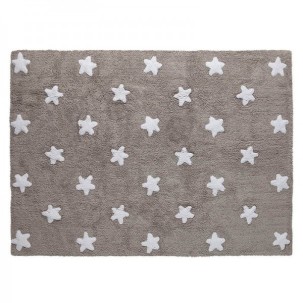Linen Stars White Cotton rug 120x160 cm Lorena Canals