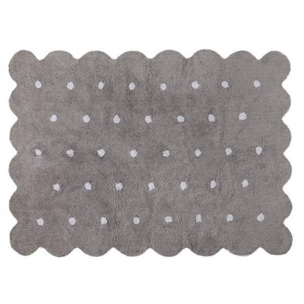 Biscuit Grey Cotton rug 120x160 cm Lorena Canals