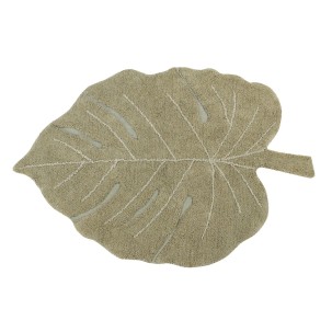 Monstera Olive cotton rug 120x180 cm Lorena Canals