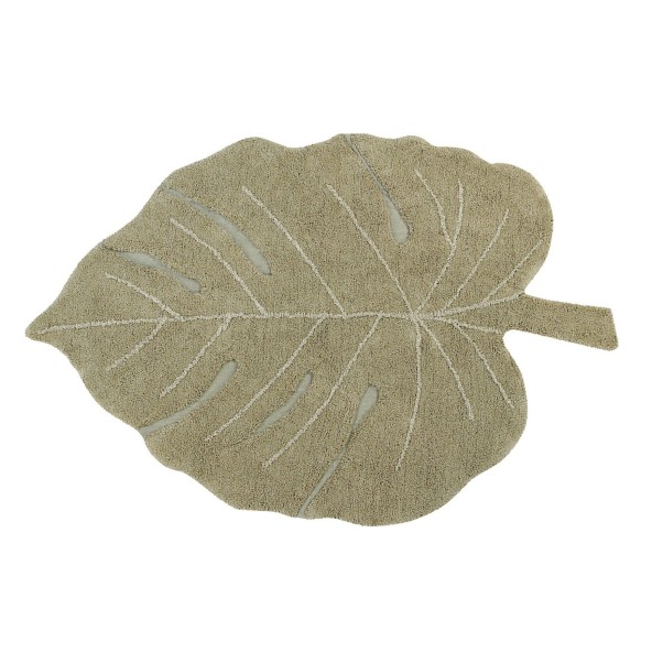 Monstera Olive cotton rug 120x180 cm Lorena Canals