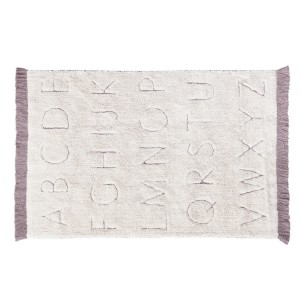 RugCycled ABC cotton rug 90x130 cm Lorena Canals