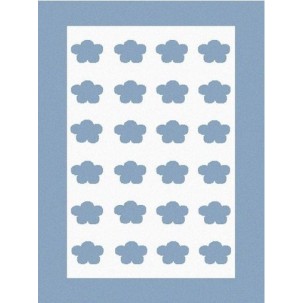 Dywan NUBES, niebiesko-biały w niebieskie chmurki, akrylowy 140X 200 cm Lorena Canals