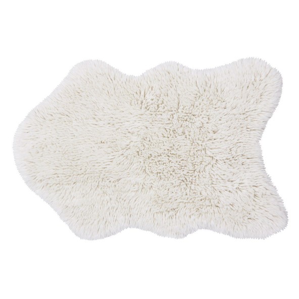 Woolly White 75x110 cm wool rug Lorena Canals