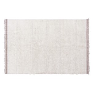 Steppe White wool rug 170x240 cm Lorena Canals