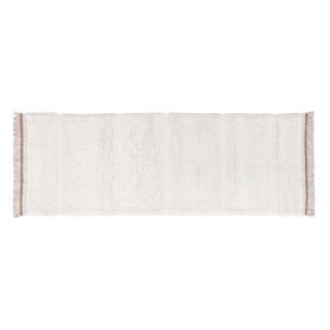 Steppe White wool rug 80x230 cm Lorena Canals