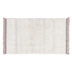 Steppe White wool rug 80x140 cm Lorena Canals