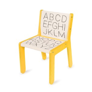 Sillita ABC yellow children's chair Lorena Canals x...