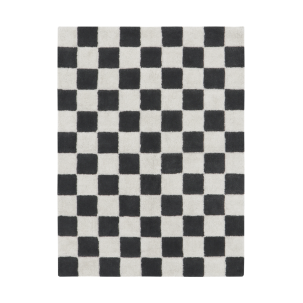 Kitchen Tiles Dark Grey cotton rug 120x160cm Lorena Canals