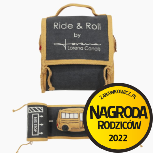 Soft Toy Bus with Ride&Roll Belt by Lorena Canals