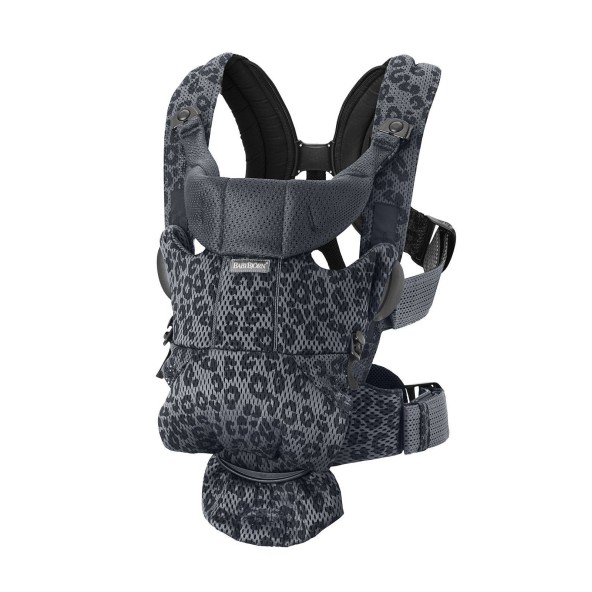BABYBJORN MOVE 3D Mesh - nosidełko, Antracyt/Leopard