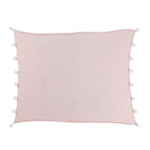 Kocyk niemowlęcy Bubbly Soft Pink, 100% bawełna 100x120cm,  Lorena Canals