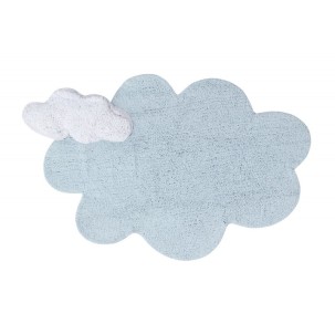 Dywan Puffy Dream Blue, 100% bawełny, do prania w pralce, 160x180cm Lorena Canals