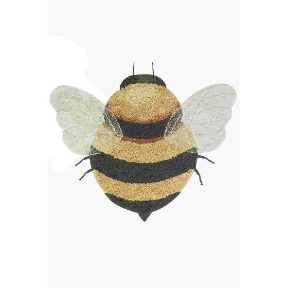 Dywna bawełniany Bee do prania w pralce, Planet Bee, Lorena Canals