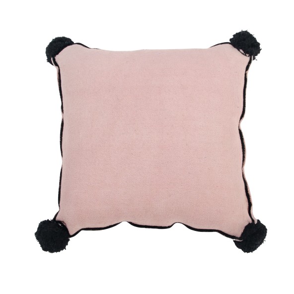 Square Pillow with pom-poms Square Vintage Nude Lorena Canals