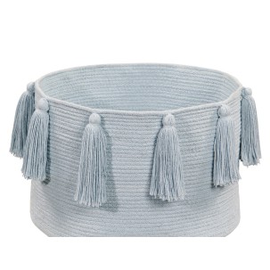 Kosz Basket Tassels Soft Blue